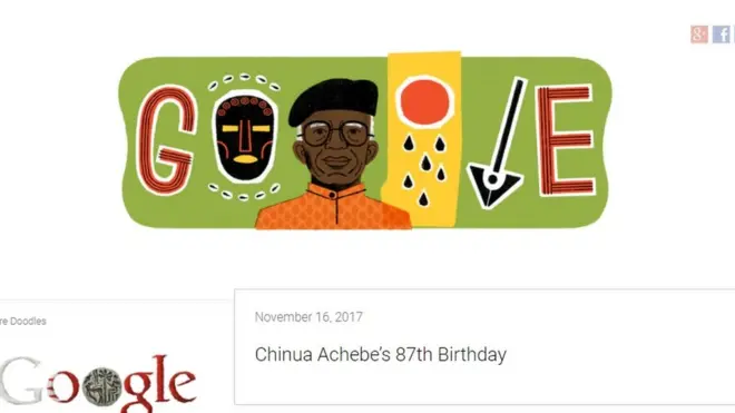 Chinua Achebe doodle