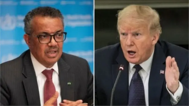 Daariktera Ol-aanaa Dhaabbata Fayyaa Adunyaa fi pirezidaantii Ameerikaa Doonaaldi Tiraampi