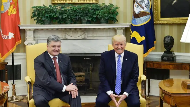 Петро Порошенко і Дональд Трамп