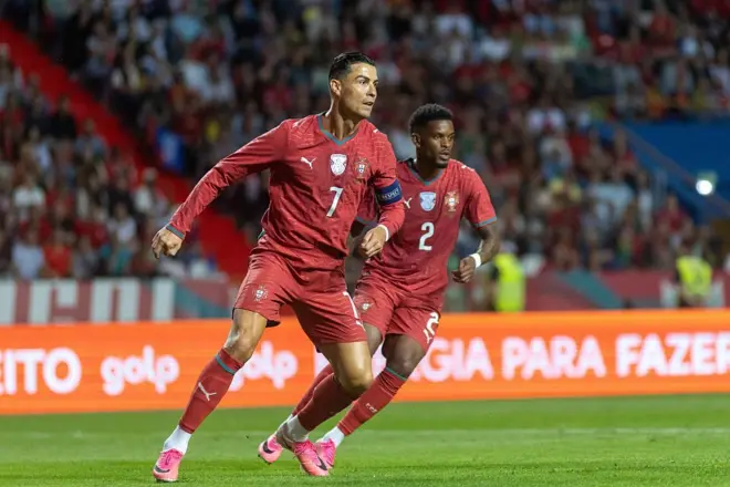 Cristiano Ronaldo of Portugal during a friendly match against Nigeria in June 2026. 