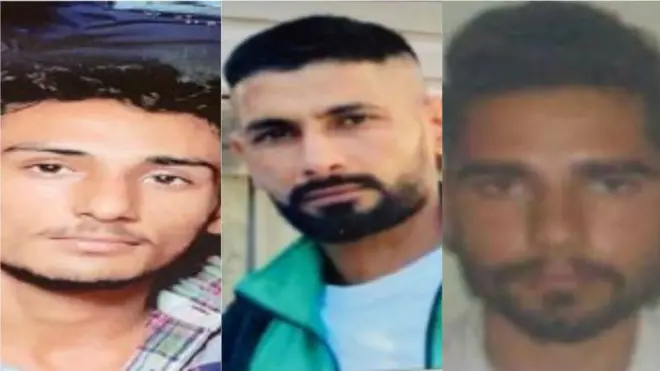 तस्वीर में बाएं से- यदविंदर सिंह उर्फ यड्डा, लखबीर सिंह उर्फ लांडा, परमिंदर सिंह खैरा उर्फ पट्टू