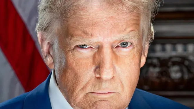 Donald Trump official President-elect portrait. A handout photo made available by the Trump Vance Transition Team shows US President-elect Donald Trump's official portrait, USA, 15 January 2025