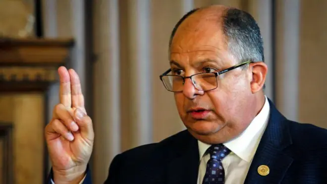 Luis Guillermo Solís fue presidente de Costa Rica entre 2014 y 2018.