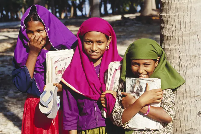 लक्षद्वीप की स्कूली बच्चियां
