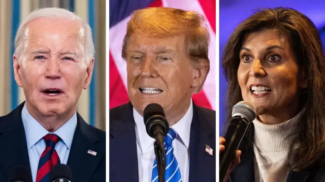Biden, Trump, Haley