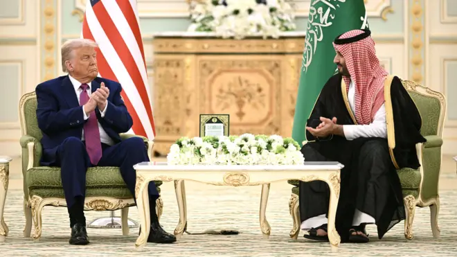 الرئيس الأمريكي دونالد ترامب وولي العهد السعودي الأمير محمد بن سلمان