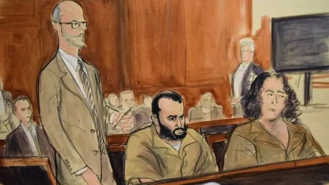 Rahimi disidangkan di pengadilan federal di Manhattan