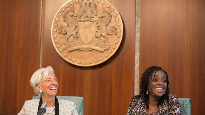 Kemi Adeosun na Christine Lagarde bụ onyeisi oche na IMF