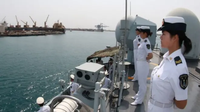 Un bâtiment de la marine chinoise qui avait visité Djibouti en 2015
