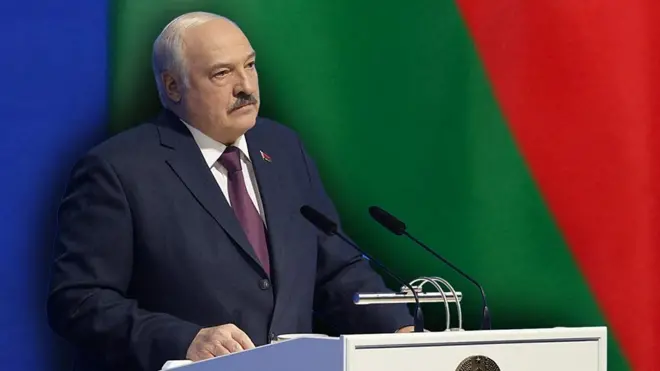 Александр Лукашенко во время ежегодного послания