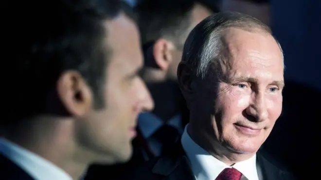 Макрон і Путін