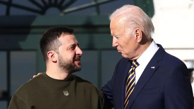 ประธานาธิบดียูเครน แถลงข่าวร่วมกับไบเดน