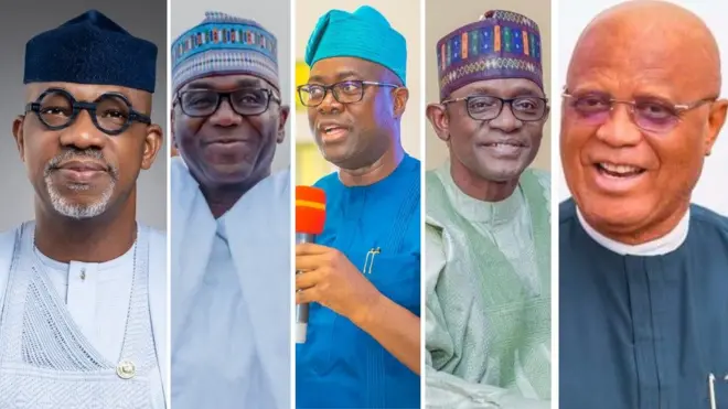State by state breakdown of 2023 governorship election results