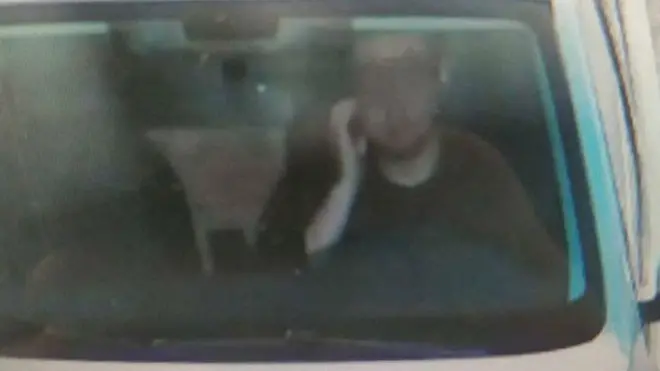 A Chinese man's face scratch landed him a traffic fine and two points on his licence