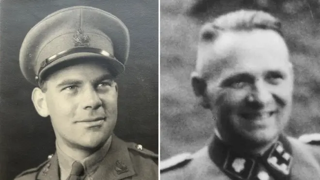 Viktor Kros (levo) bio je ključan u hvatanju Rudolfa Hesa, bivšeg komandanta koncentracionog logora Aušvic