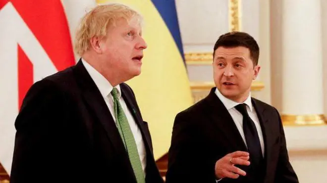 బోరిస్ జాన్సన్, జెలియెన్‌స్కీ