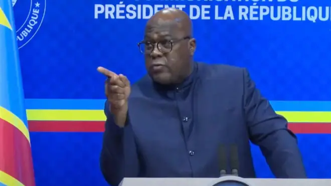 Perezida Félix Tshisekedi mu kiganiro n'abanyamakuru kuwa kane