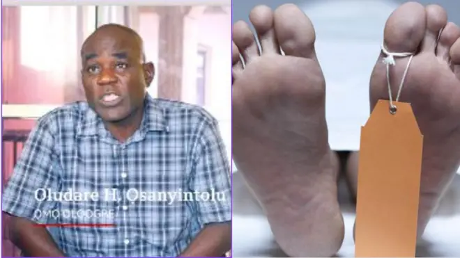 Oludare Henry Osanyintolu ati aworan ẹsẹ oku