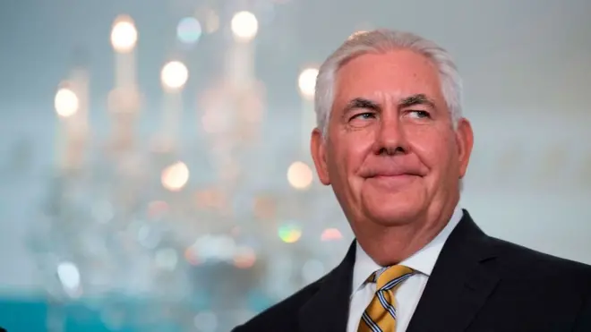 US secretary of state Rex Tillerson