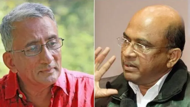 රාජ්‍ය බුද්ධි අංශයේ හිටපු නියෝජ්‍යය පර්යේෂණ අධ්‍යක්ෂ අජිත් කොලොන්නේ සහ හිටපු විගණකාධිපති ගාමිණී විජේසිංහ