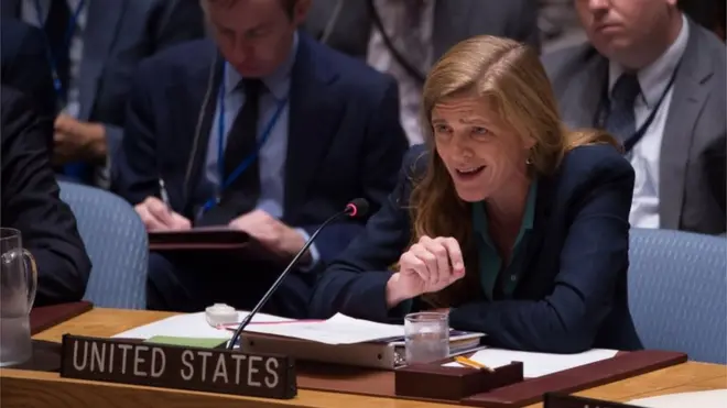 Выступление постоянного представителя США при ООН Саманты Пауэр получилось эмоциональным