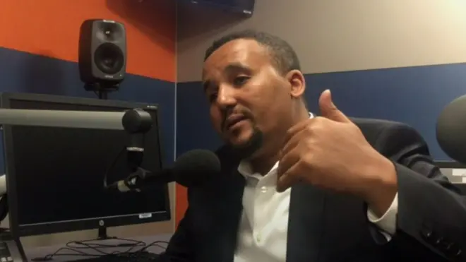 ጃዋር መሀመድ በቢቢሲ ናይሮቢ ስቱዲዮ