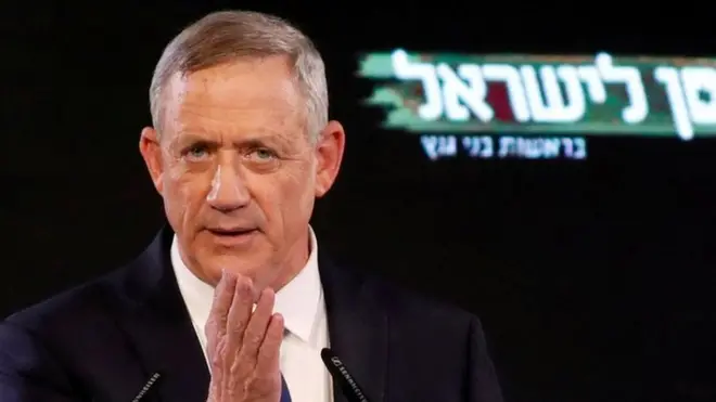 Benny Gantz, a former army chief, is incumbent Prime Minister Benjamin Netanyahu's main rival