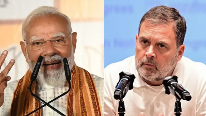 नरेंद्र मोदी, राहुल गांधी 