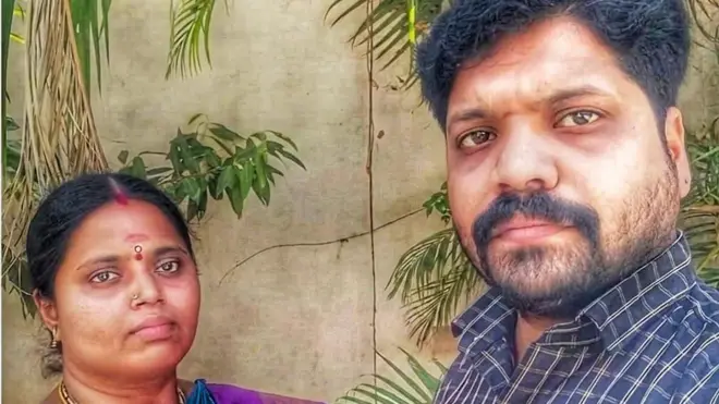விபத்தில் உயிரிழந்த காமராஜ் மற்றும் கார்குழலி