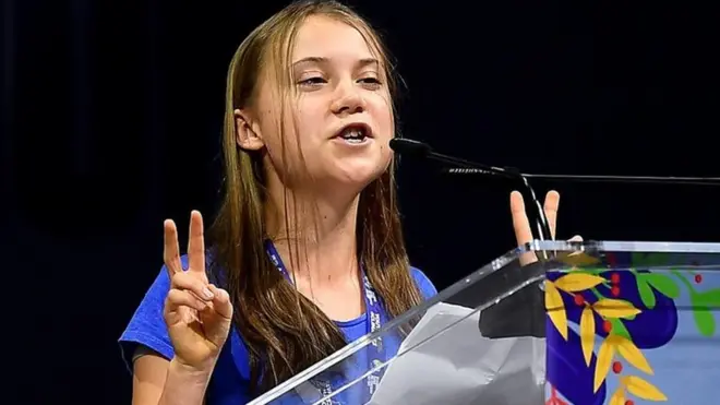 Thunberg acusó a los líderes mundiales de ofrecer promesas vacías.