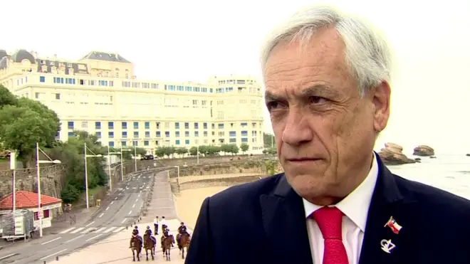 Piñera le dijo a la BBC que Bolsonaro "está tratando de defender la soberanía de Brasil".