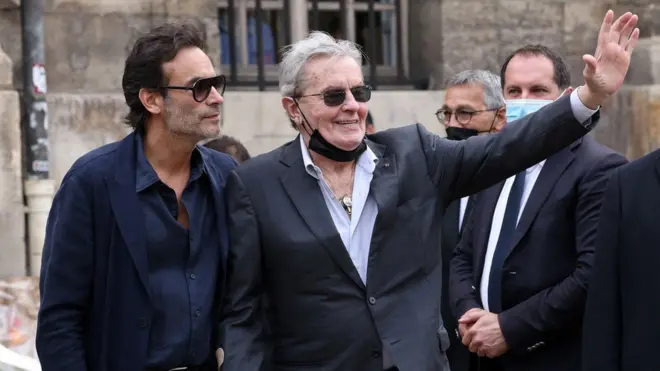 Ален Делон с сыном Энтони