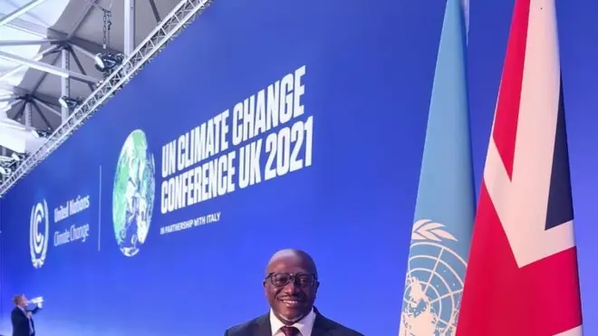 L'ambassadeur de la RDC à la COP 26 Tosi Mpanu Mpanu