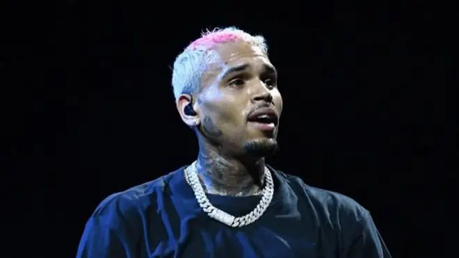 Ifoto y'umuririmvyi w'umunyamerika Chris Brown