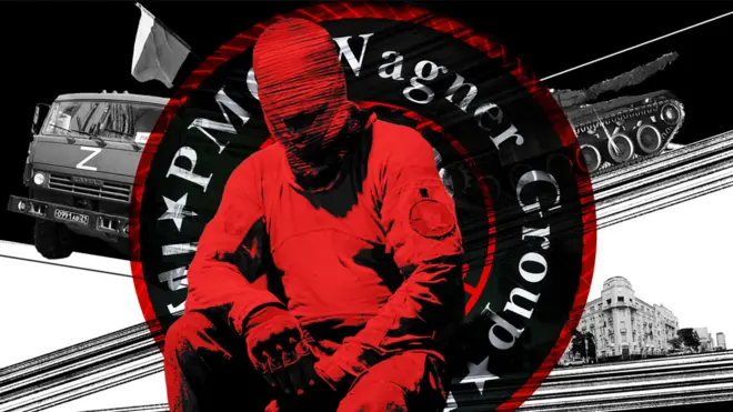 A drawing of a Wagner fighter