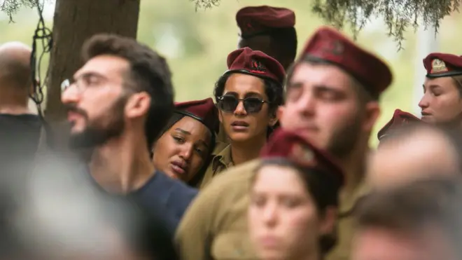 جنازة لجندي إسرائيلي قتل في هجوم أكتوبر