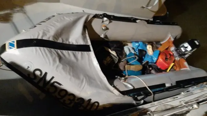 Fourteen migrants were rescued by French authorities and taken to Boulogne-sur-Mer