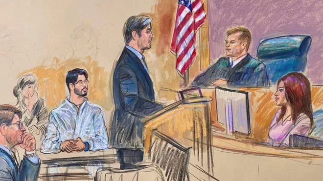 Elias Rodriguez durante su comparecencia en el tribunal