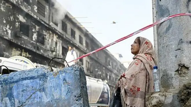 کراچی گل پلازہ آگ