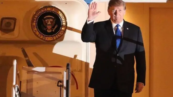 Прилетел Трамп