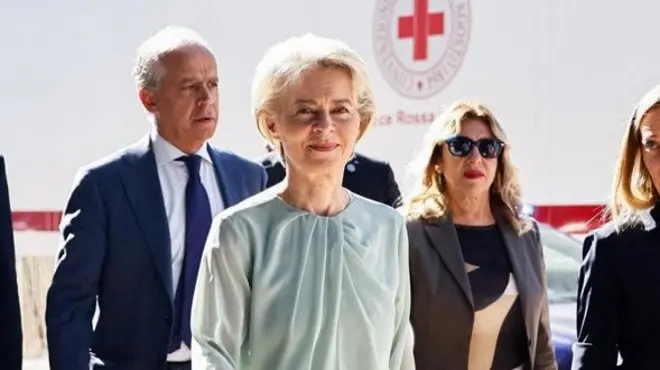 Урсула фон дер Ляйен на Лампедузе