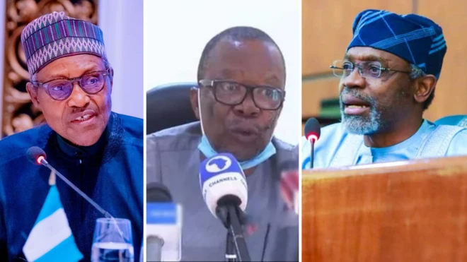 President Buhari, Professor Osodeke, Femi Gbajabiamila