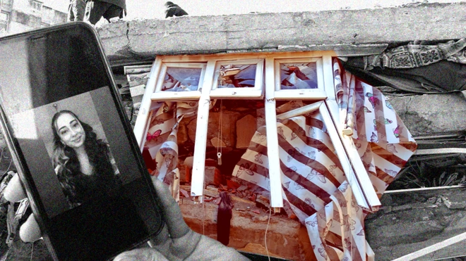 ceydanın fotoğrafı ve enkaz 