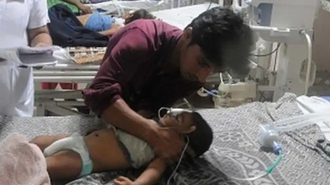 Many children have died from encephalitis in Gorakhpur