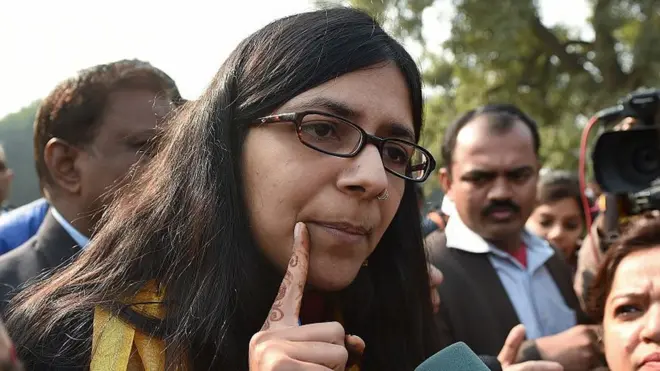 Chairwoman of the Delhi Commission for Women, Swati Maliwal in Delhi in 2015