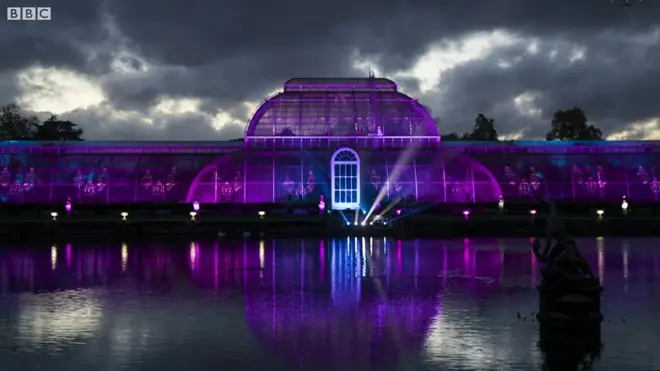 Kew Garden lit up