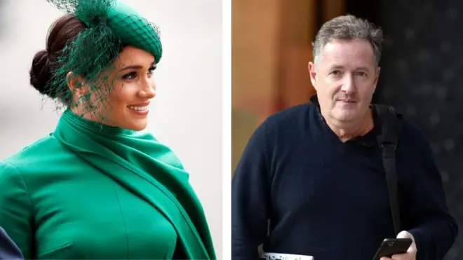 Duchess of Sussex and Piers Morgan
