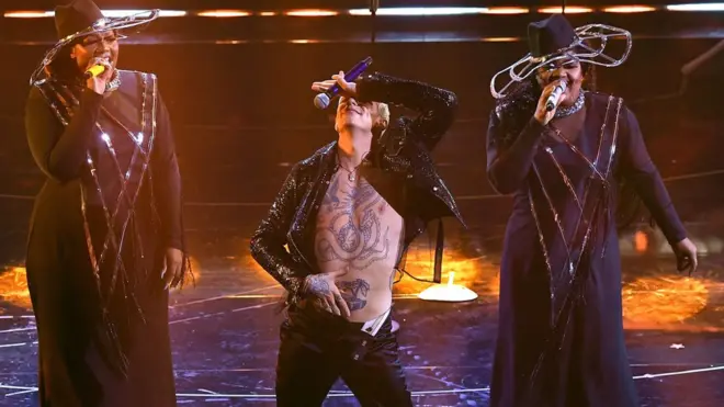 Nastup pevača Ačile Lauroa na 72. Sanremo festivalu