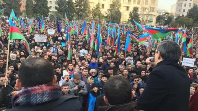 19 Yanvar mitinqi Müxalifət mitinq keçirib.