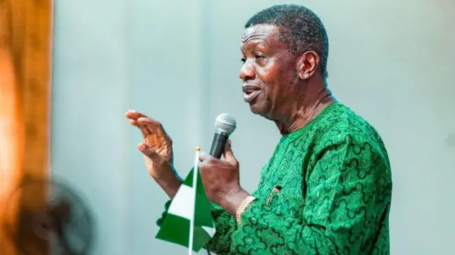 Pastor E.A Adeboye during Nigeria Independence celebration service for RCCG in October